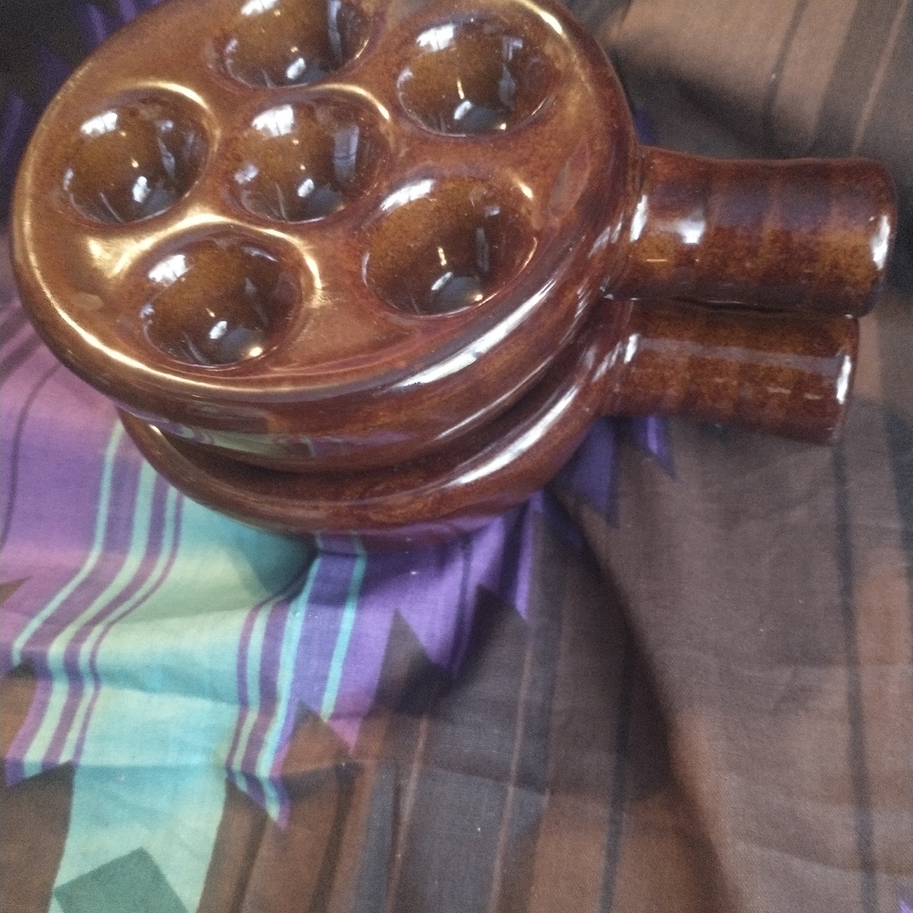 2 ROLAND BRAND ESCARGOT PLATES - Picture 7 of 8